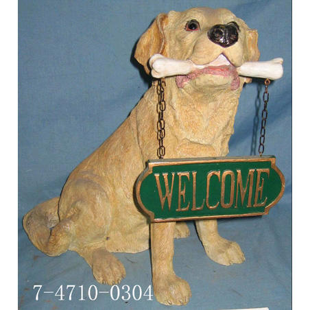 DOG WELCOME PLATE (DOG plateau de bienvenue)