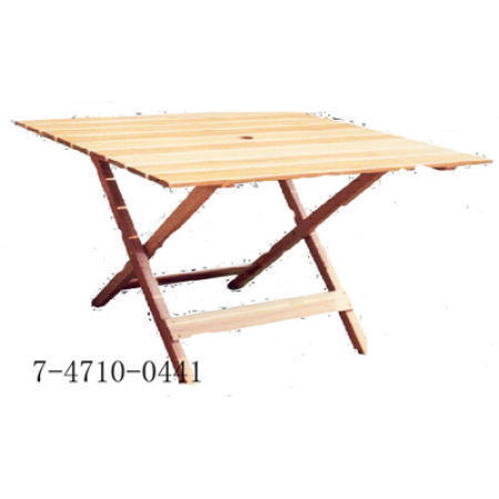 SQUARE FOLDING TABLE (ROUND TABLE PLIANTE)