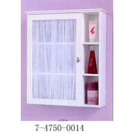 3-TIER WALL CABINET WITH GLASS DOOR (3-TIER Armoire murale avec porte en verre)