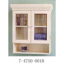 WOODEN WALL CABINET WITH TOWEL BAR (WOODEN WALL CABINET WITH TOWEL BAR)