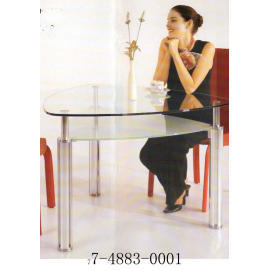 GLASS DINNING TABLE (GLASS DINNING TABLE)