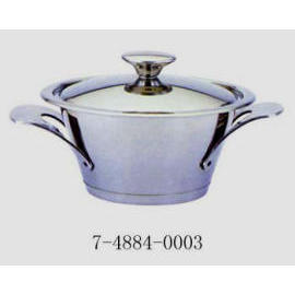 STEAM POT WITH GLASS LID (STEAM POT WITH GLASS LID)