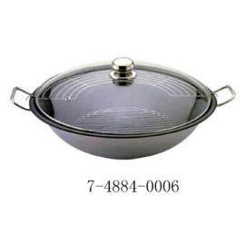 WOK WITH GLASS LID (WOK WITH GLASS LID)