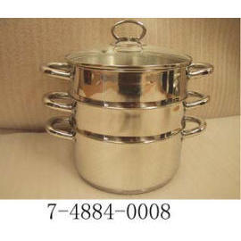 3-TIER STEAMER(GLASS LID) ENCAPSULATED BASE (3-TIER STEAMER(GLASS LID) ENCAPSULATED BASE)