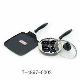 NON-STICK FRYING PAN AND GRIDDLE SET (NON-STICK FRYING PAN AND GRIDDLE SET)