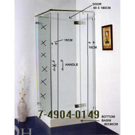 SQUARE SHWER ROOM- ONLY GLASSFRONT GATE W/BOTTOM BASIN (ПЛОЩАДЬ SHWER ROOM-ТОЛЬКО GLASSFRONT GATE W / низ БАССЕЙНА)