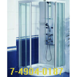 ARC WHITE SHOWER ROOM WITH SIX DOORS (Arc blanc SALLE DE DOUCHE AVEC SIX PORTES)