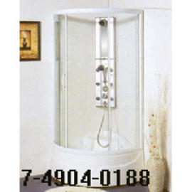 ARC WHITE SHOWER ROOM WITH FOUR DOORS AND TUB (Arc blanc SALLE DE DOUCHE AVEC QUATRE PORTES ET TUB)