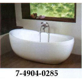 OVAL BATHTUB WITH FAUCET (BAIGNOIRE OVALE AVEC ROBINET)