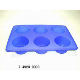 SILICONE BAKEWARE 6 CUP MUFFIN PAN 230G (SILICONE посуда 6 Кубок MUFFIN 230г PAN)