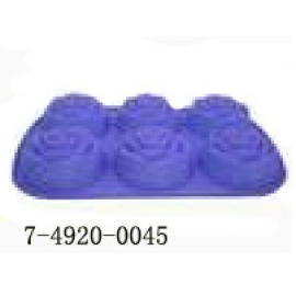 SILICONE BAKEWARE-6PC ROSE CAKE FORM 145G (SILICONE BAKEWARE-6PC ROSE CAKE FORM 145G)