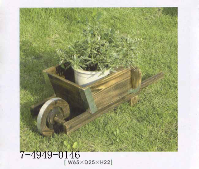 WOODEN FLOWERRACK WITH WHEEL (WOODEN FLOWERRACK WITH WHEEL)