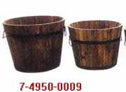 WOODEN BARREL PLANTER (Tonneau en bois PLANTEUSE)