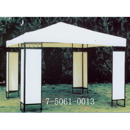 3X3M GARDEN PAVILION,W/DECORATED SIDEWALL