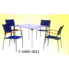 ALUMINUM TABLE AND CHAIR (Алюминиевый стол и стул)
