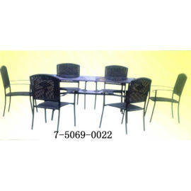 ALUMINUM TABLE AND CHAIR (Алюминиевый стол и стул)