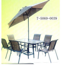 ALUMINUM TABLE AND CHAIR (ALUMINUM TABLE AND CHAIR)