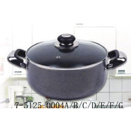 ALUMINUM NON-STICK DUTCH OVEN ]WITH GLASS LID ^ (ALUMINUM NON-STICK DUTCH OVEN ]WITH GLASS LID ^)