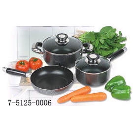 5PC ALUMINUM NON-STICK COOKWAR SET (5pc АЛЮМИНИЙ Неприлипающие COOKWAR SET)