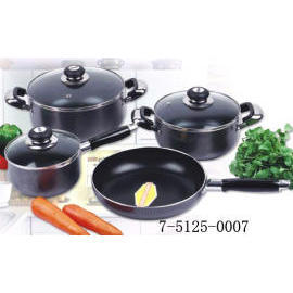 7PC ALUMINUM NON-STICK COOKWAR SET (7PC ALUMINIUM NON-STICK COOKWAR SET)