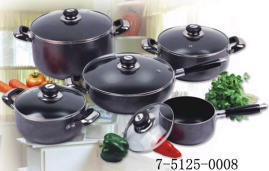 10PC ALUMINUM NON-STICK COOKWA SET (10PC АЛЮМИНИЙ Неприлипающие COOKWA SET)