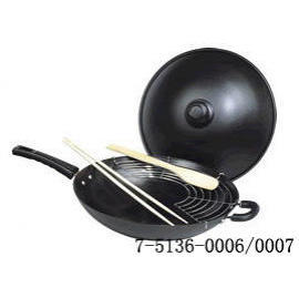 12 INCH-STICK CHINESE WOK SET (Bakelit HANDLE) (12 INCH-STICK CHINESE WOK SET (Bakelit HANDLE))