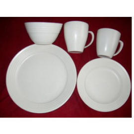 PLAIN WHITE DINNER SET (Plain White Dinner Set)