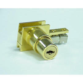 Glass sliding door push lock suitable for glass rail