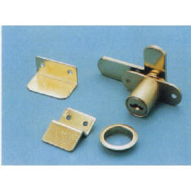 Cabinet swinging door lock for double doors