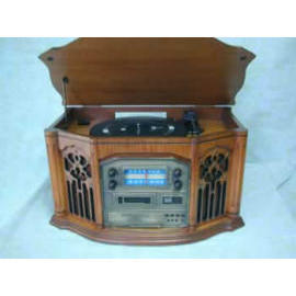 Turntable Record Player w/CD Cassette Radio (Turntable проигрыватель W / CD магнитола)