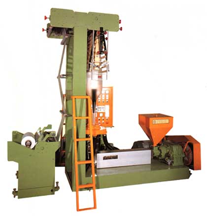 MINI TYPE HIGH SPEED HDPE BLOWN FILM MACHINE (MINI TYPE HIGH SPEED HDPE BLOWN FILM MACHINE)