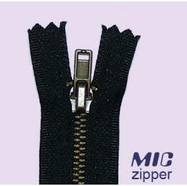 Brass zipper