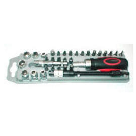 STUBBY RATCHET, SOCKETS & BITS SET (STUBBY ROCHET, SOCKETS & BITS SET)