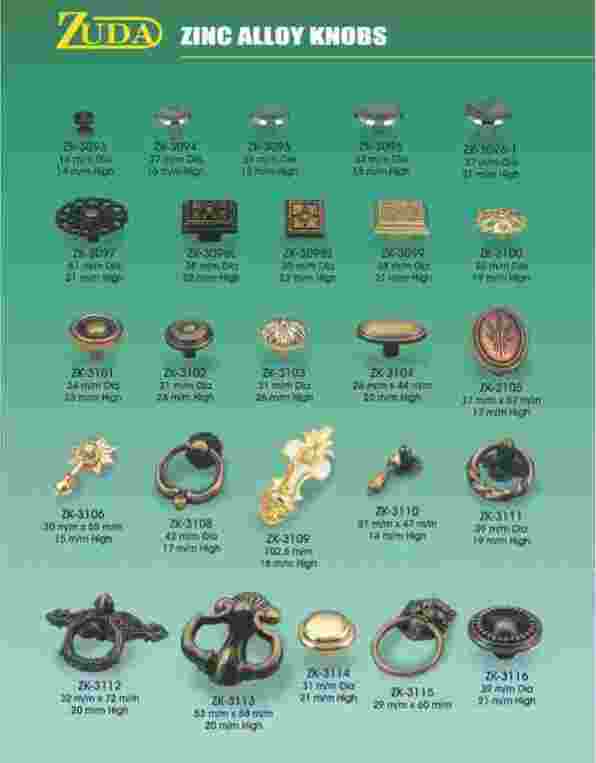 Cabinet hardware knobs