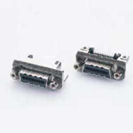 InfiniBand 4X Female Screw Type Connector (InfiniBand 4X гайка коннектором)