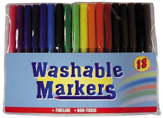 18CT WASHABLE MARKERS (18-каратное моющиеся МАРКЕРЫ)