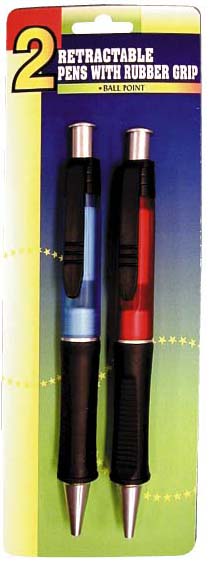 2CT RETRACTABLE BALL PENS (2CT STYLOS BILLE RÉTRACTABLE)