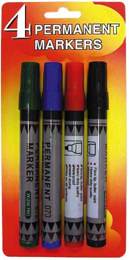 4CT PERMANENT MARKERS (4CT marqueurs permanents)
