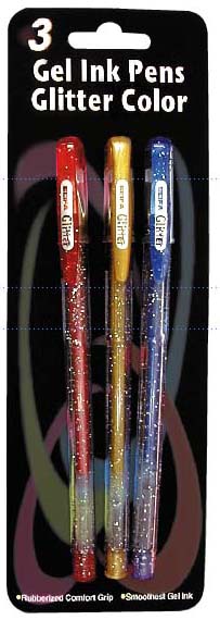 3CT GLITTER GEL INK PENS (3CT GLITTER GEL INK РУЧЕК)