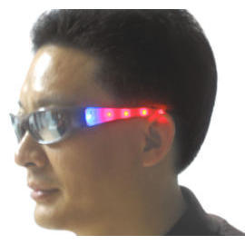 flashing led sunglasses (lunettes de soleil a conduit à clignoter)