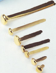 Brass Plated Paper Fasteners, 100pcs/paper box (En laiton plaqué Attaches à papier, boîte 100pcs/paper)