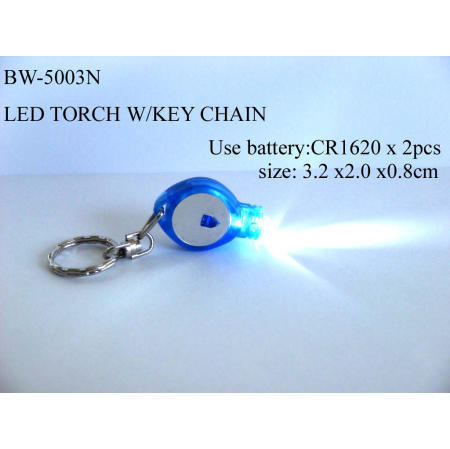 LED TORCH W / KEY CHAIN (LED-Taschenlampe W / KEY CHAIN)