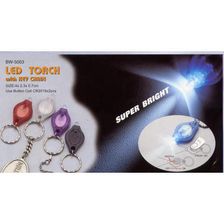 LED Torch with key chain (LED-Taschenlampe mit Schlüsselring)