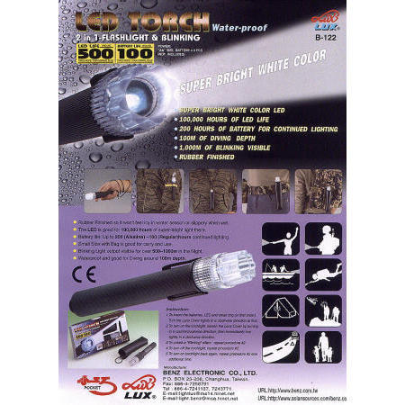 2 in 1 LED Torch (2 dans 1 torche LED)