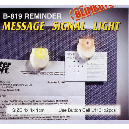 B-819 REMINDER - MESSAGE SIGNAL LIGHT (B-819 RAPPEL - MESSAGE DE SIGNAL DE LUMI?RE)