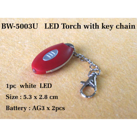 LED Torch with key chain (LED-Taschenlampe mit Schlüsselring)