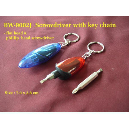 Screwdriver with key chain (Schraubendreher mit Schlüsselanhänger)