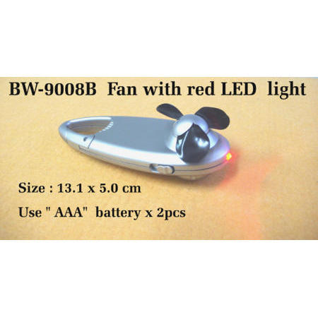 Fan with red LED light (Fan with red LED light)