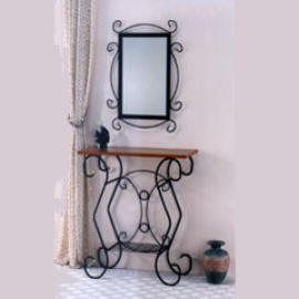 S SHAPE HALL TABLE WIH MIRROR (S SHAPE HALL TABLE WIH MIROIR)