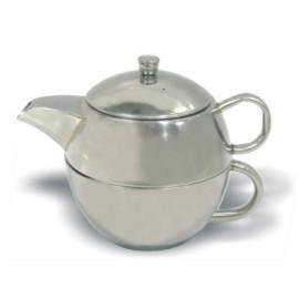 Stainless Steel Teapot + Cup set (Нержавеющая сталь + Чайник Кубок набор)